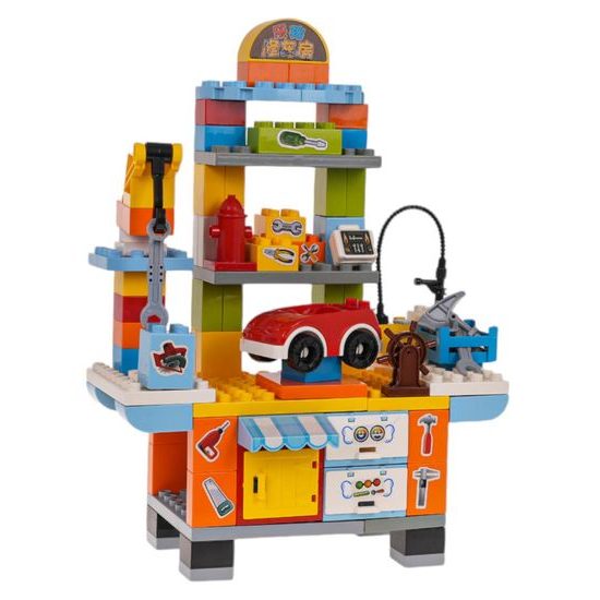Dětská konstrukční stavebnice - dílna Repair Garage 110 kusů