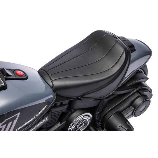 Dětská elektrická motorka Faster - šedá