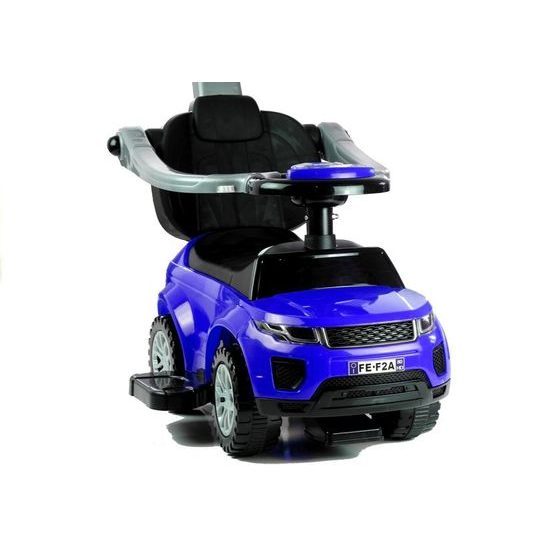 Odrážedlo Range Rover s vodící tyčí 3v1 modré