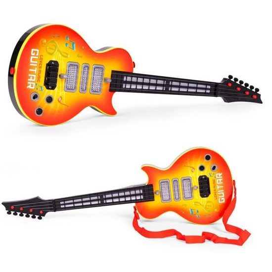 Dětská kytara Rock Guitar s osvětlením 54 cm