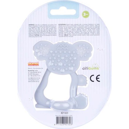 GiliGums Zklidňující silikonové kousátko Koala, šedé