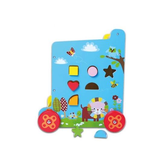 Ecotoys velké dřevěné multifunkční chodítko