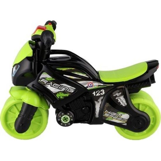 Odrážedlo motorka zeleno-černá - na baterie