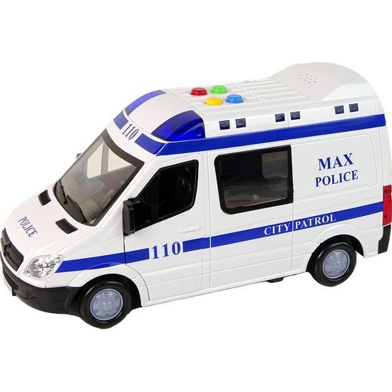 Policejní dodávka na setrvačník