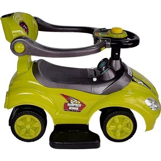 Odrážedlo s posunovačem 3V1 žlutozelené