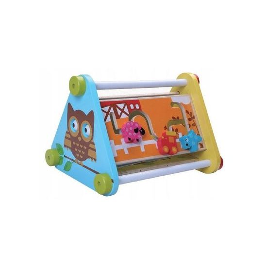 Ecotoys dřevěná edukační hračka 5v1 Sovička