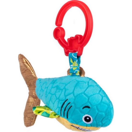 Bali Bazoo Závěsná hračka na kočárek Shark, tyrkys
