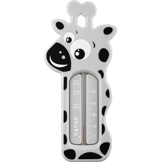 Dětský teploměr do vaničky Akuku Žirafa šedá Šedá