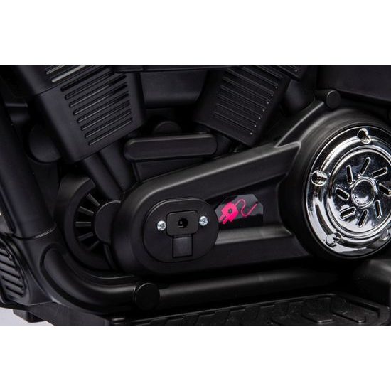 Dětská elektrická motorka Faster - šedá