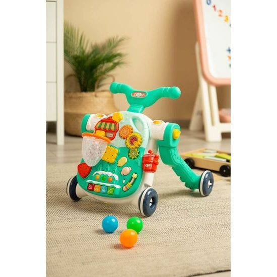 Multifunkční dětské chodítko Toyz 5v1 tyrkysové