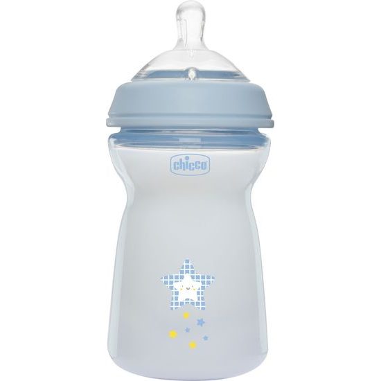 CHICCO Láhev kojenecká Natural Feeling 300ml, 6m+ Boy