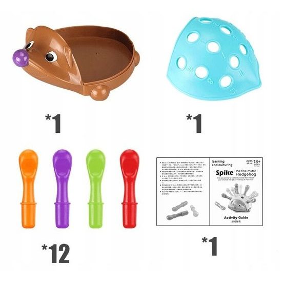 Dětská naučná Montessori ukládačka Ježek