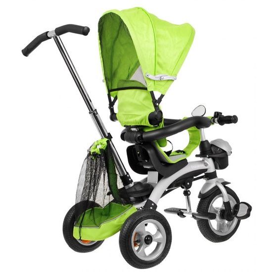 Majlo Toys dětská tříkolka 3v1 Sportrike AIR s nafukovacími koly zelená