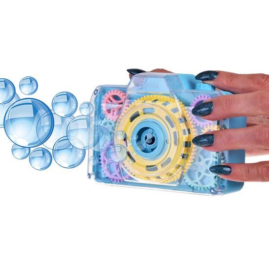 Bublifuk na baterie fotoaparát Bubble Camera - modrý