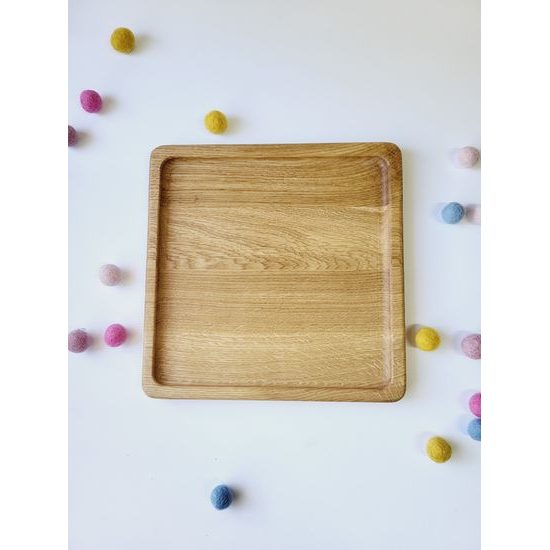 Dřevěný tác - obdélníkový (20 x 35 cm)