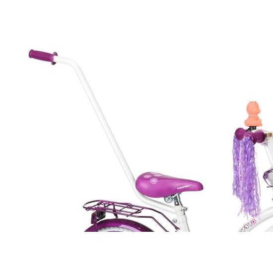 Mexller dětské kolo SISI 16" s vodící tyčí bílofialové