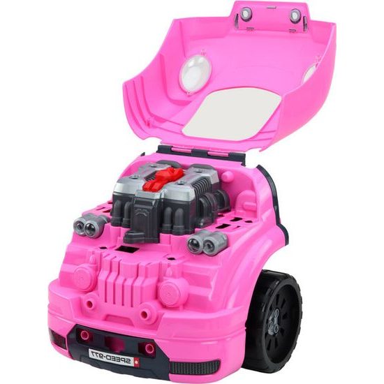 Dětská sada pro automechanika- dílna růžová