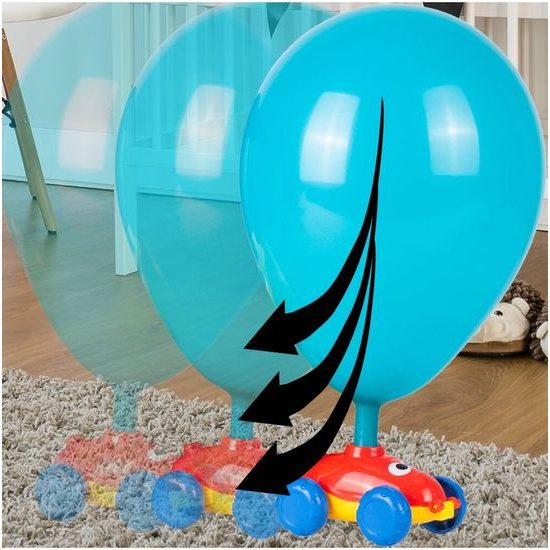 Odpalovač autíček s nafukovacími balónky Balloon Car