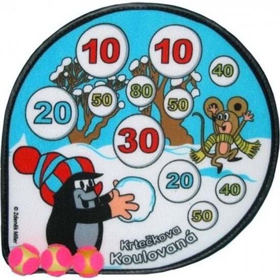 Terč Krtek suchý zip