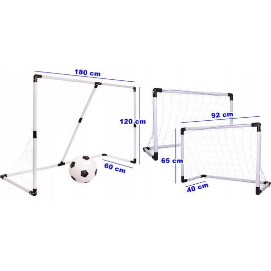 Doris fotbalová branka 2v1 s míčem 180x120 cm