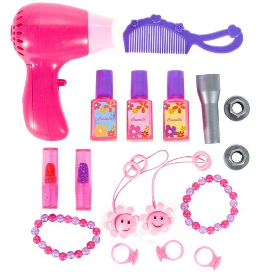 Dětský toaletní stoleček na baterie s příslušenstvím Crown Vanity