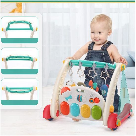 Chodítko 2v1 s hrací dekou a piankem Playmat Stroller