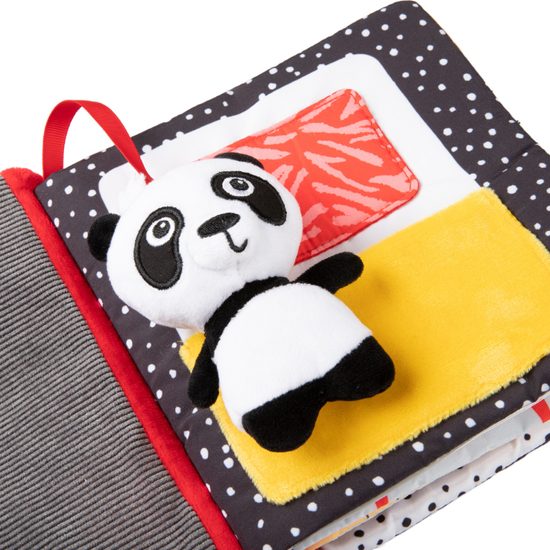 CANPOL babies Senzorická knížka PANDA BabiesBoo