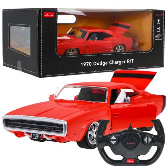 Rastar auto na diaľkové ovládanie 1970 Dodge Charger RT 1:16