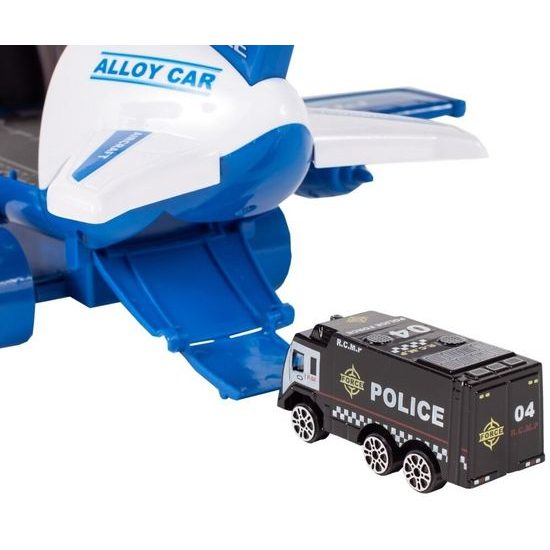 Interaktivní letadlo s autíčky, světly a zvuky Police Airplane