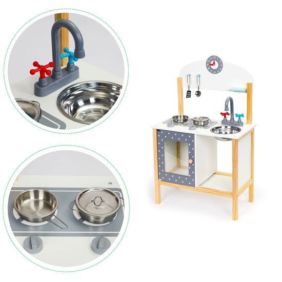 Ecotoys dětská dřevěná kuchyňka Little Chef