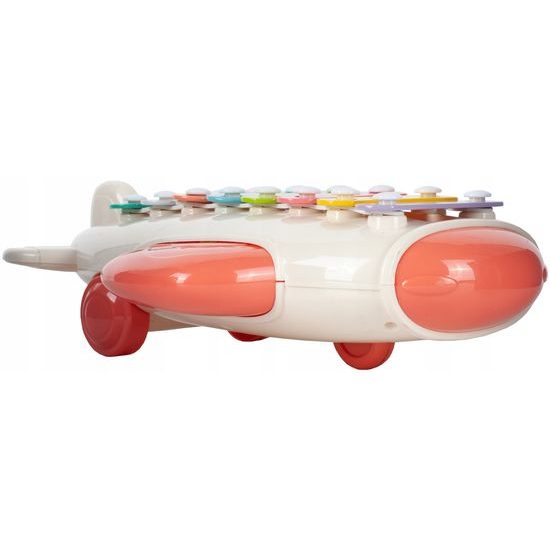 Cimbálky pro nejmenší Airplain Piano růžové