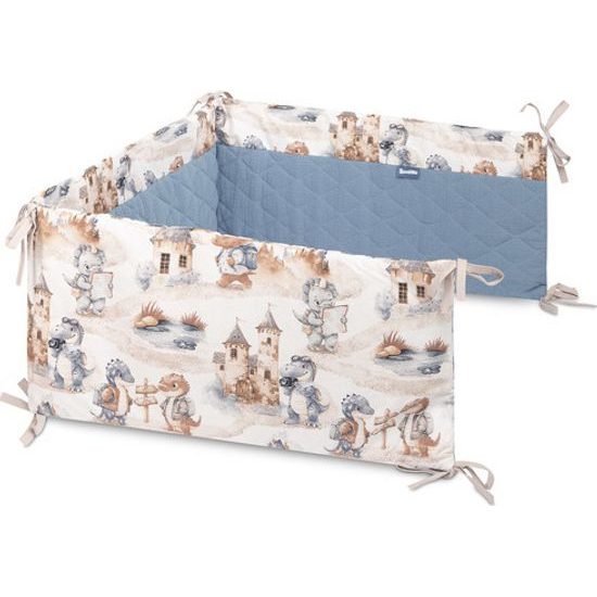 Ochranný mantinel do postýlky Dráček jeans