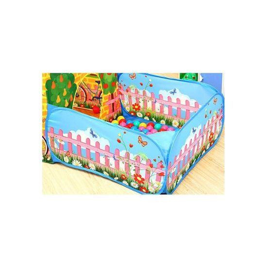 Ecotoys dětský stan Farma se suchým bazénem