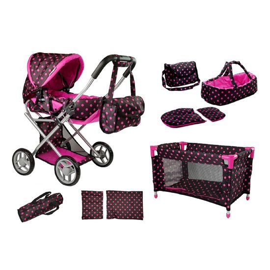 SMONTOVÁNO Alice postýlka pro panenku 7701 černá