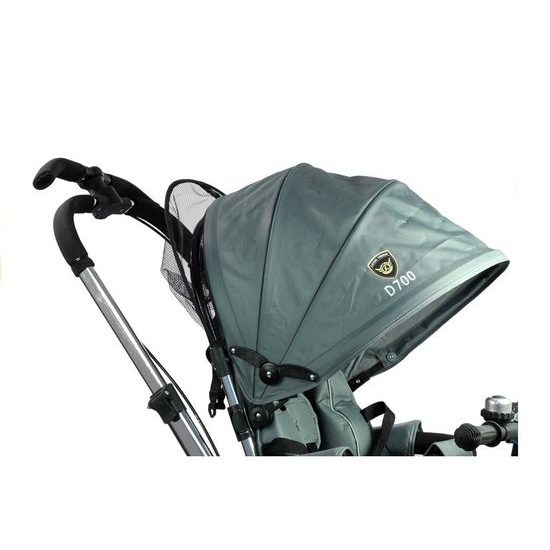 Majlo Toys oboustranná tříkolka s nafukovacími koly PRO700 stříbrná