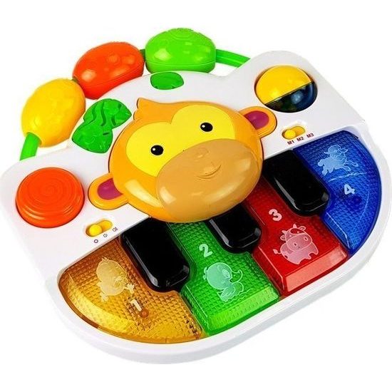 Dětský klavír s opicí na baterky