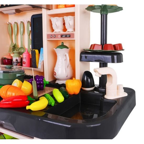 Doris dětská kuchyňka XXL se zvuky a tekoucí vodou-šedá