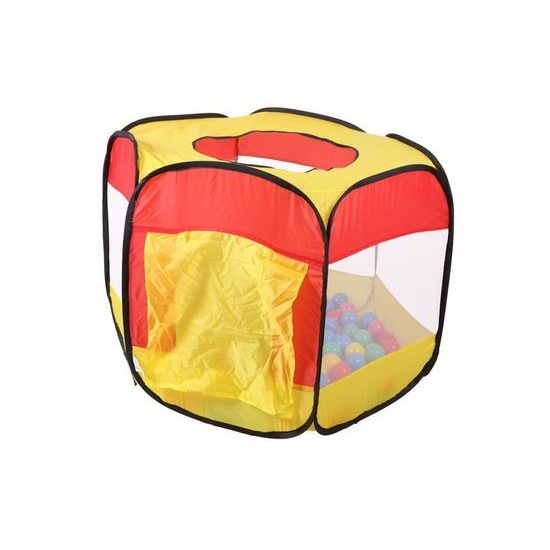 Ecotoys dětský stan + 100 barevných míčků