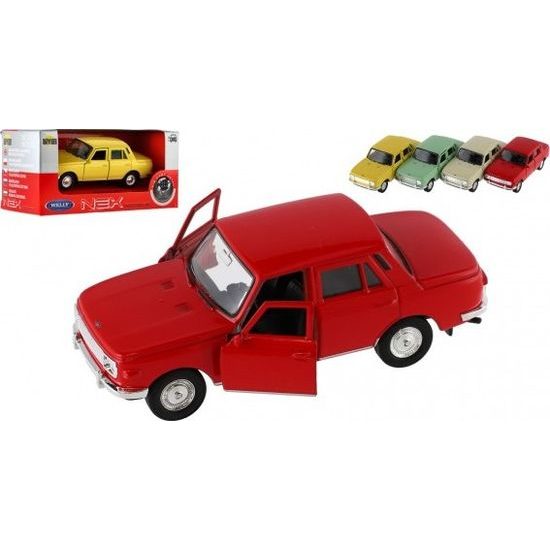 Auto Welly Wartburg 353 - mix 4 barvy