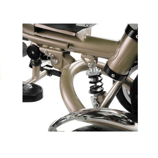 Majlo Toys tříkolka 2v1 s nafukovacími koly PRO600 béžová