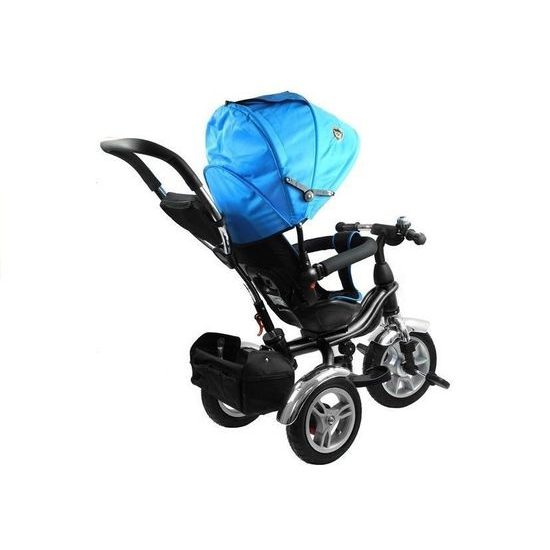 Majlo Toys multifunkční tříkolka s nafukovacími koly PRO500 modrá