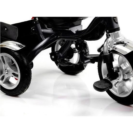 Majlo Toys multifunkční tříkolka s nafukovacími koly PRO500 červená