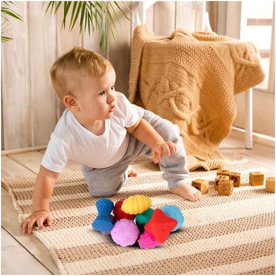 Senzorické míčky pro nejmenší Multi Ball Set 9 kusů