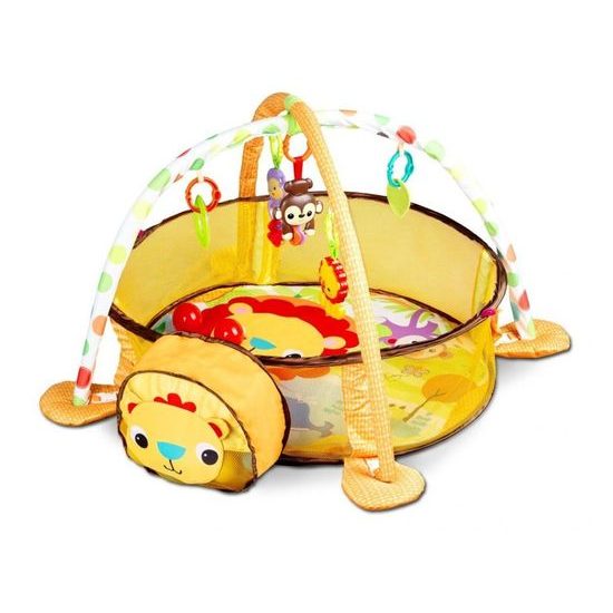 Ecotoys hrací deka s 30 míčky Lvíček