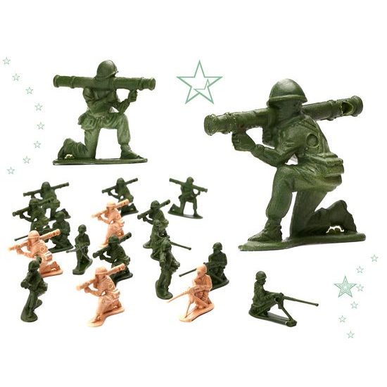 Velká sada plastových vojáčků s příslušenstvím Soldier Playset 300 kusů