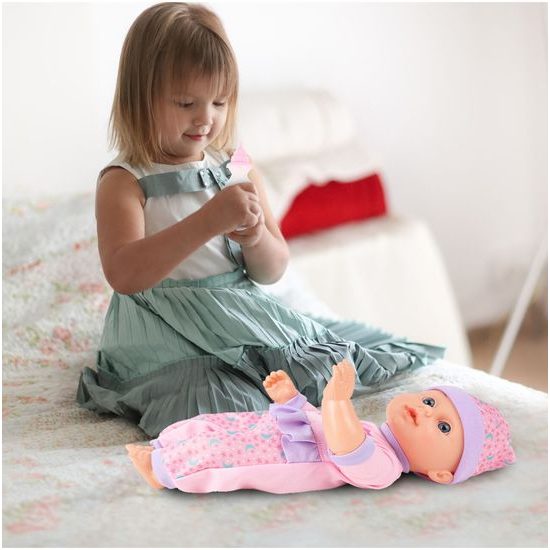 Interaktivní panenka s příslušenstvím Baby Dream 31 cm