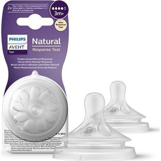 Philips Avent náhradní savičky 3.0 Natural 4-rychlosti průtoku