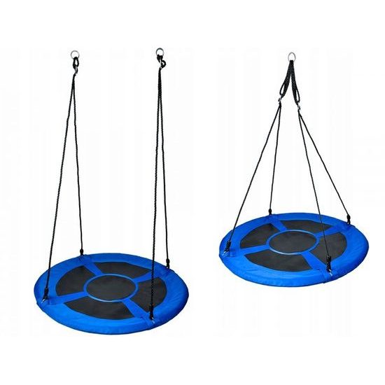 Ecotoys dětská houpačka Čapí hnízdo modrá