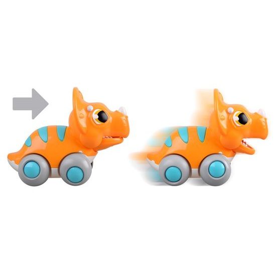 Huile Toys dinosaurus pro nejmenší na setrvačník - oranžový