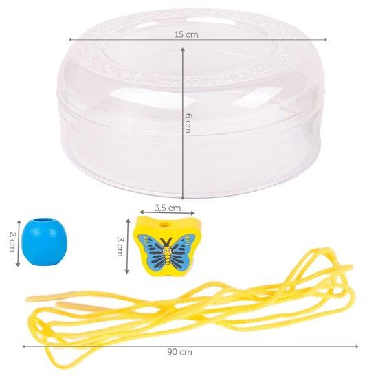 Sada dřevěných korálků Marine Beads 80 kusů